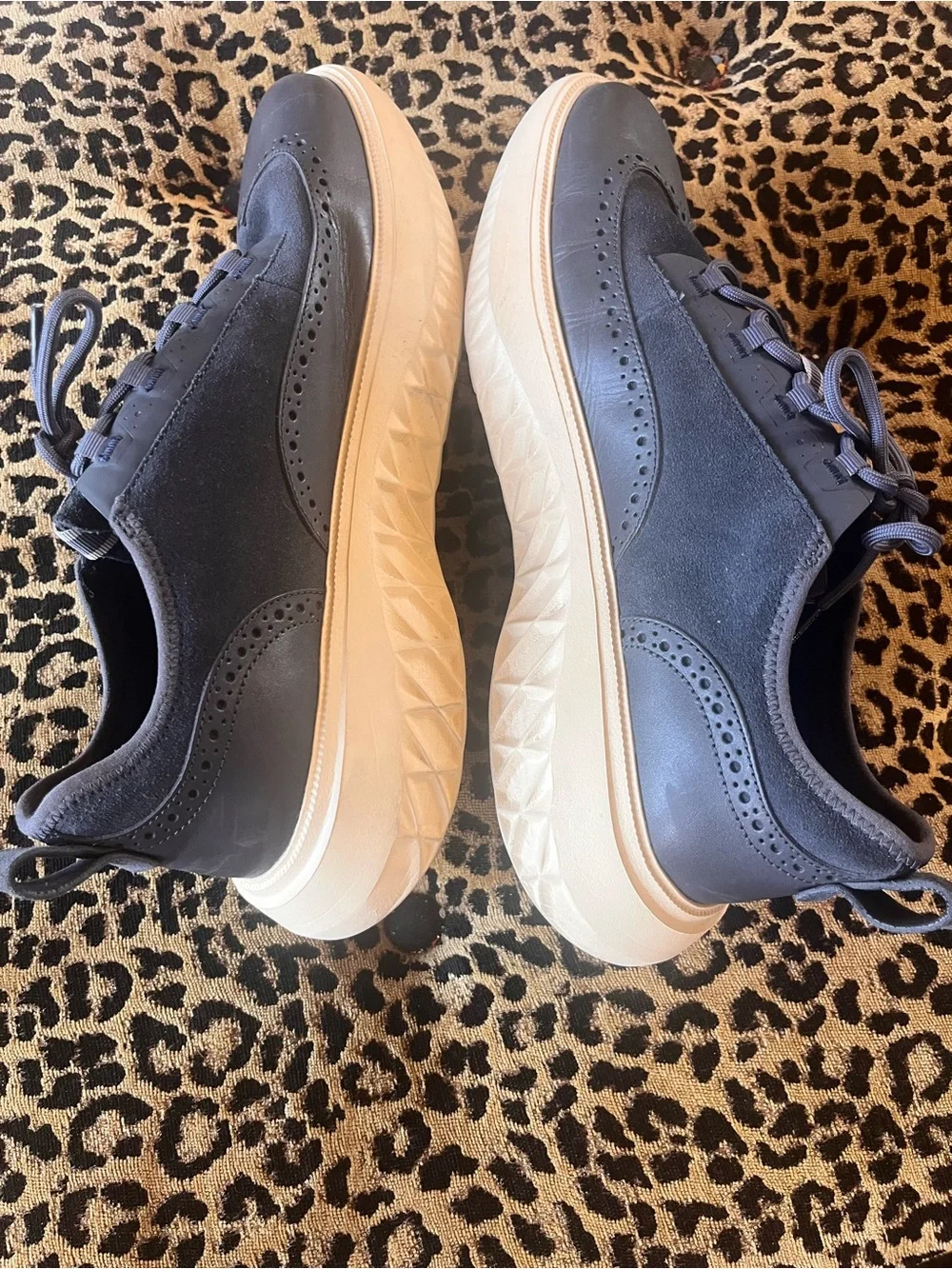Cole Haan Zerogrand WFA 2.0 Wingtip Oxford Shoes Mens 13 M Blue Sneakers